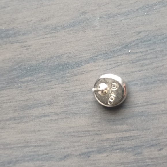 Sterling Silver Turquoise and Coral Pierced Earrings - Picture 3 of 4